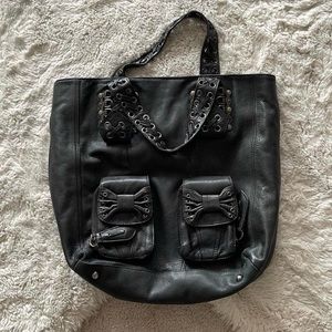 Betsey Johnson 100% vintage leather handbag